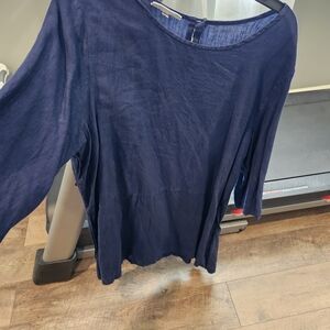 bryn Walker Deep Blue Women's Blouse